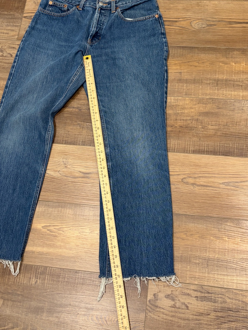 Vintage Gap Y2K bootcut 2002 button fly 6 regular frayed hem great condition - Picture 10 of 14